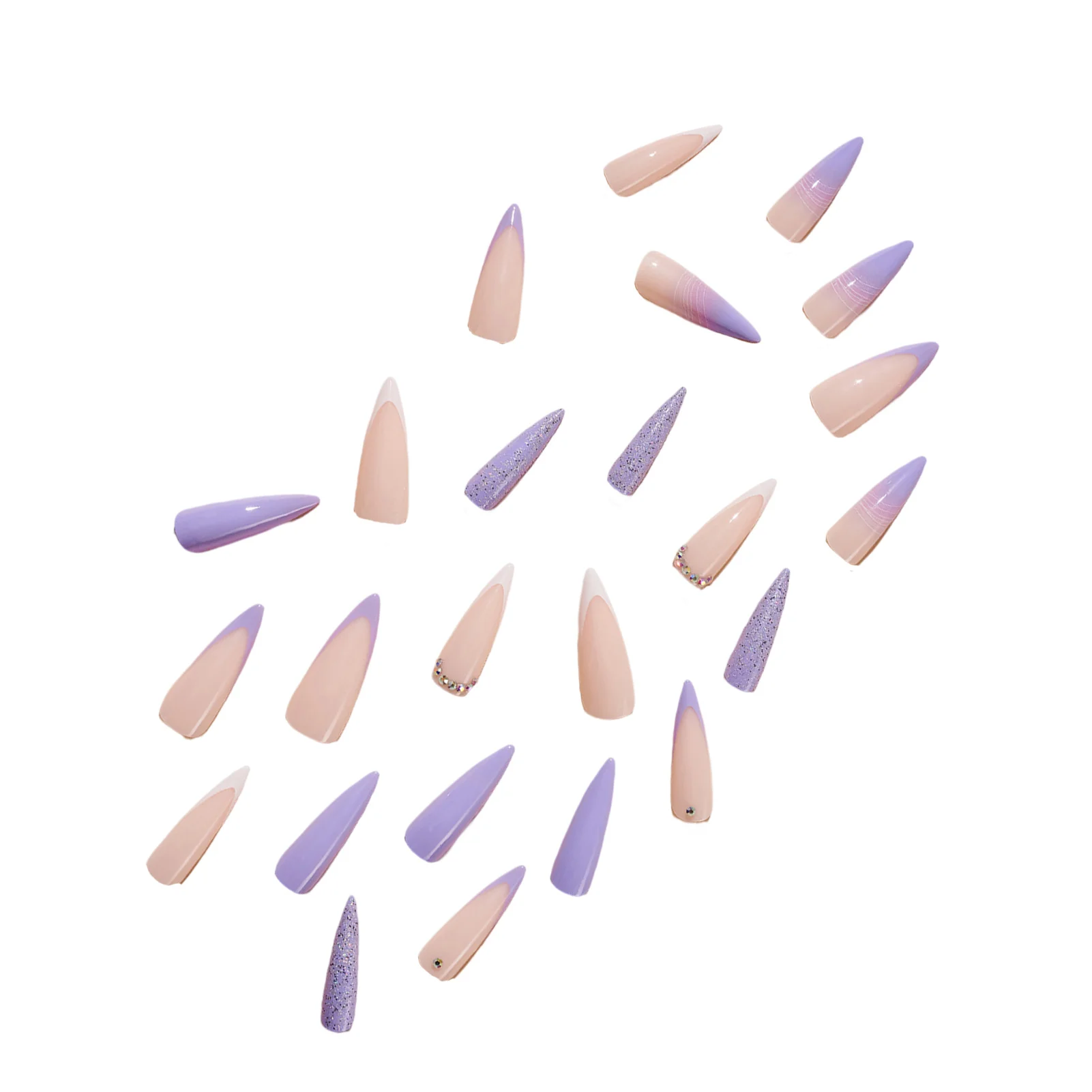 

Пурпурно-розовые сжимаемые нетоксичные ногти без запаха не вредят ногтям для профессиональных ногтей