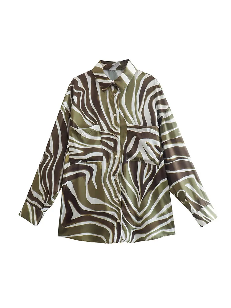Spring 2022 Women Fashion Zebra Print Shirts Versatile Long Sleeves Single Breasted Lapel Female Mid Length Shirts Chic Tops
Spring 2022 Women Fashion Zebra Print Shirts Versatile Long Sleeves Single Breasted Lapel Female Mid Length Shirts Chic Tops
