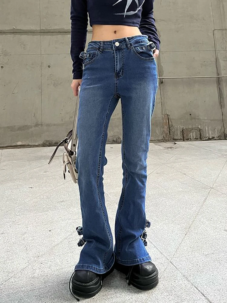 Blue Flare Jeans Women's High Waist Trousers Aesthetic Denim Pants Streetwear Mom Casual Korean Fashion Full length Y2k Jeans
Blue Flare Jeans Women's High Waist Trousers Aesthetic Denim Pants Streetwear Mom Casual Korean Fashion Full length Y2k Jeans