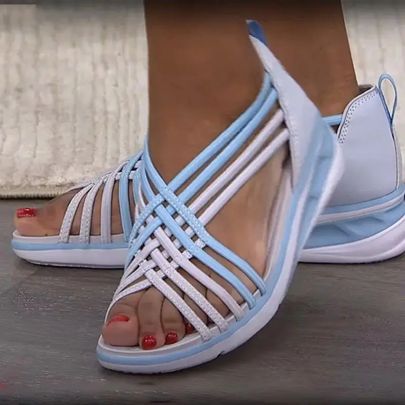 Sandalias Mujer 2022 Trendy Plus Size Wedges Sandals Women Hollow Breathable Braided Fish Sports Sandals Roman Women Sandales
Sandalias Mujer 2022 Trendy Plus Size Wedges Sandals Women Hollow Breathable Braided Fish Sports Sandals Roman Women Sandales
