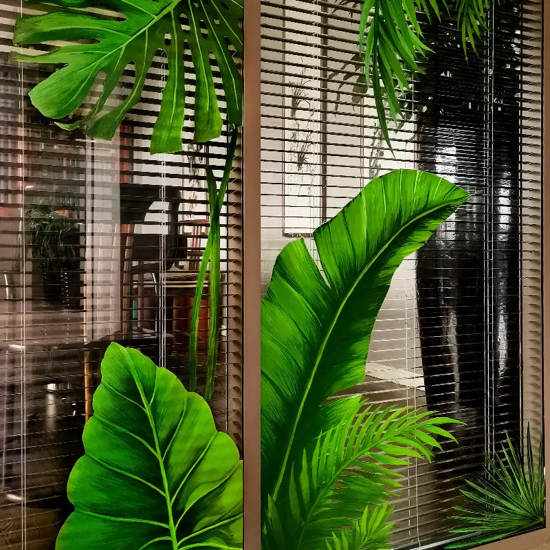 Pastoral Green Plants Leaves Balcony Glass Stickers Door Wall Stickers for Bathroom Window Decoration Grille 3D Wall Paper
Pastoral Green Plants Leaves Balcony Glass Stickers Door Wall Stickers for Bathroom Window Decoration Grille 3D Wall Paper