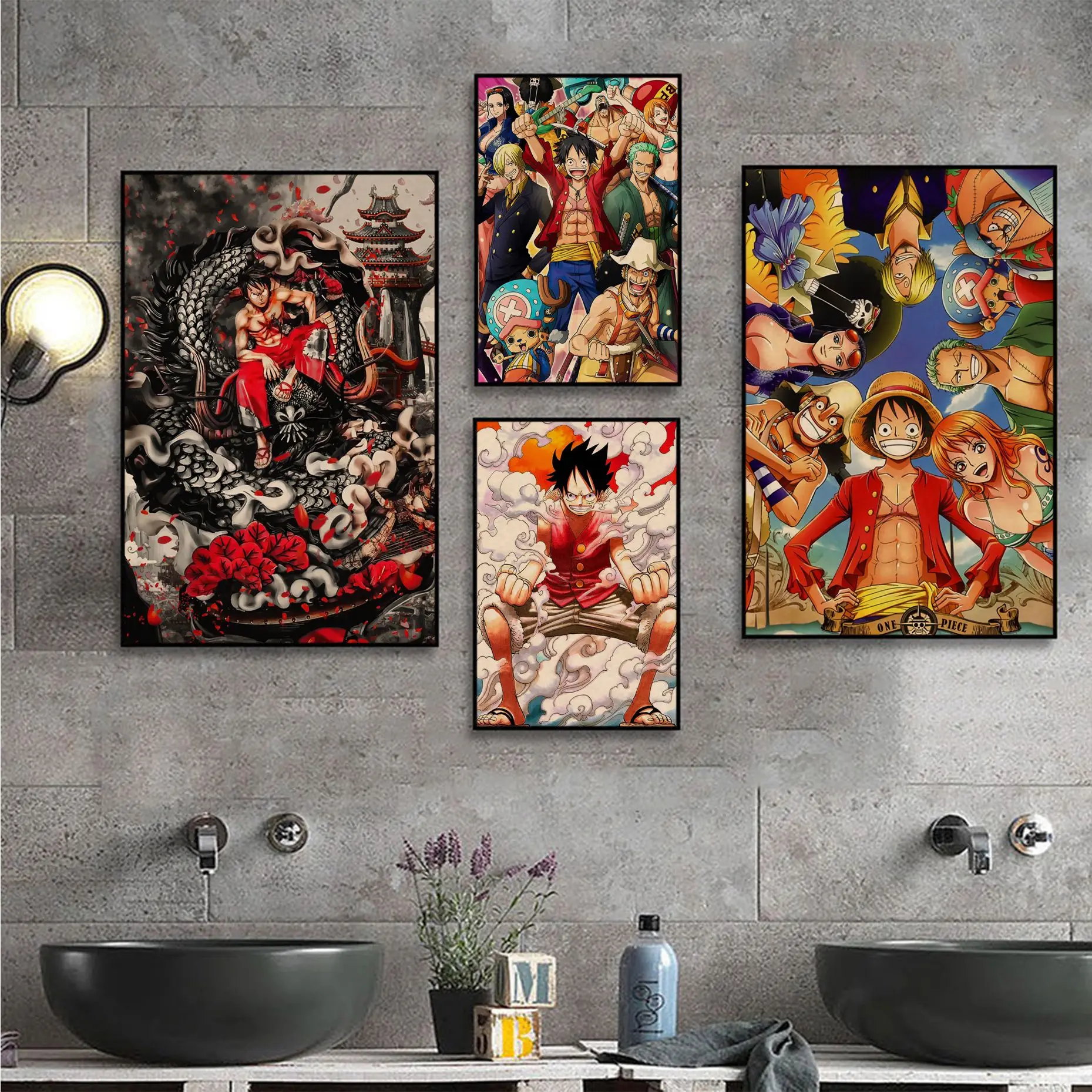 Bandai One Piece Luffy Zoro Anime Posters Retro Kraft Paper Sticker DIY Room Bar Cafe Nordic Home Decor
Bandai One Piece Luffy Zoro Anime Posters Retro Kraft Paper Sticker DIY Room Bar Cafe Nordic Home Decor