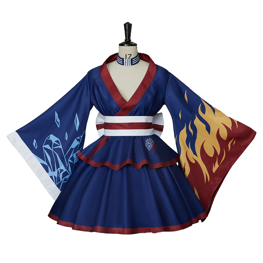Anime My Hero Academia Todoroki Shoto Cosplay Kimono Lolita Maid Dress Halloween Women Costume Kimono Top Skirts Belt Suit
Anime My Hero Academia Todoroki Shoto Cosplay Kimono Lolita Maid Dress Halloween Women Costume Kimono Top Skirts Belt Suit