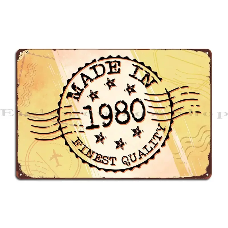 Металлическая вывеска "Made In 1980"
Металлическая вывеска "Made In 1980"