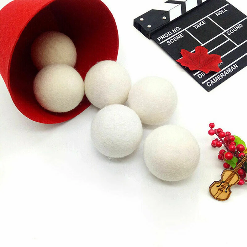 6Pcs Reusable Wool Dryer Balls Softener Laundry Home Washing 6cm Fleece Dry Kit Ball Useful Washing Machine Accessories
6Pcs Reusable Wool Dryer Balls Softener Laundry Home Washing 6cm Fleece Dry Kit Ball Useful Washing Machine Accessories