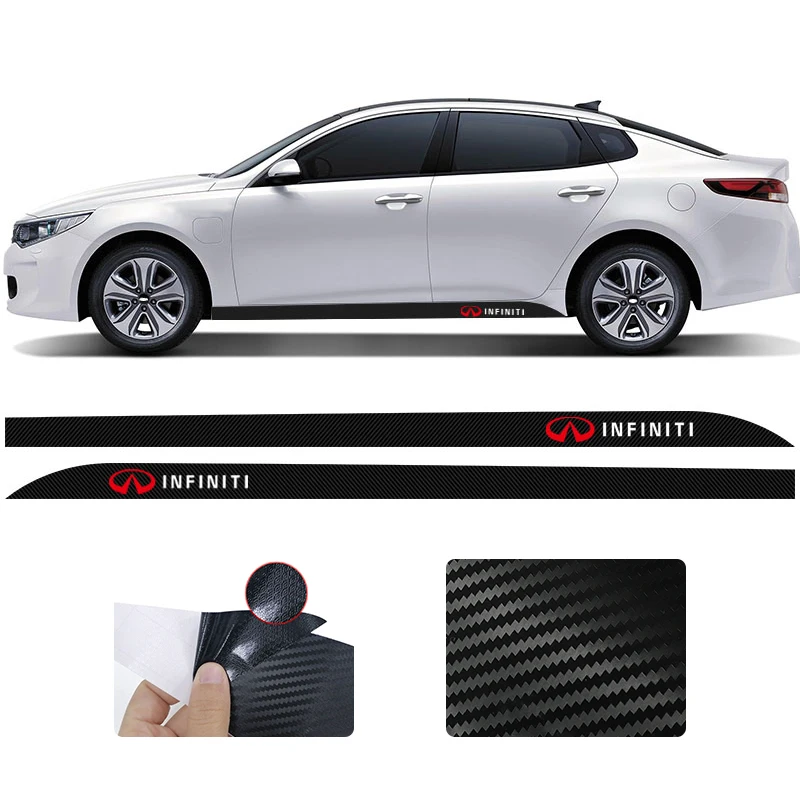 2PCS Car Door Side Skirt Stripes Stickers Auto Body Side Stripes Decals for Infiniti FX35 Q50 Q30 ESQ QX50 QX60 QX70 EX JX35 G35
2PCS Car Door Side Skirt Stripes Stickers Auto Body Side Stripes Decals for Infiniti FX35 Q50 Q30 ESQ QX50 QX60 QX70 EX JX35 G35