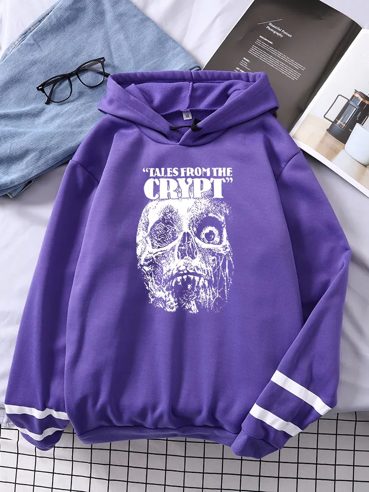 Tales From The Crypt Horror Skull Printing Womens Splicing Long Sleeves Creative Autumn Streetwear Simple Casual Female Clothing
Tales From The Crypt Horror Skull Printing Womens Splicing Long Sleeves Creative Autumn Streetwear Simple Casual Female Clothing