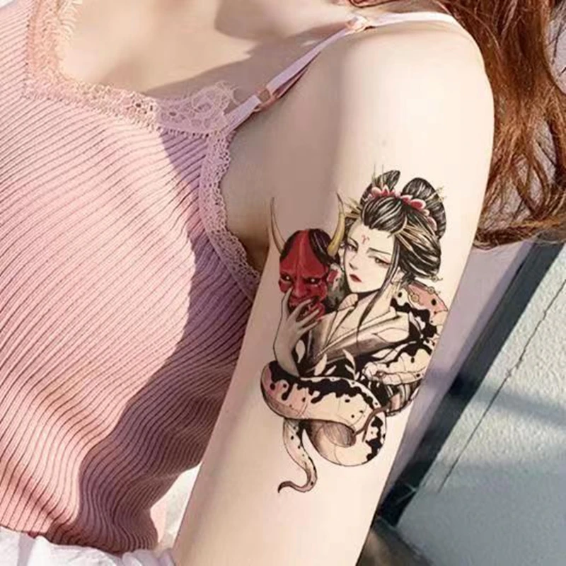 Snake Girl Tatouage Temporaire Femme Sexy Stick Fake Tattoo Temporary Waterproof for Women Flower Arm Body Art Tattoo Adesivos
Snake Girl Tatouage Temporaire Femme Sexy Stick Fake Tattoo Temporary Waterproof for Women Flower Arm Body Art Tattoo Adesivos