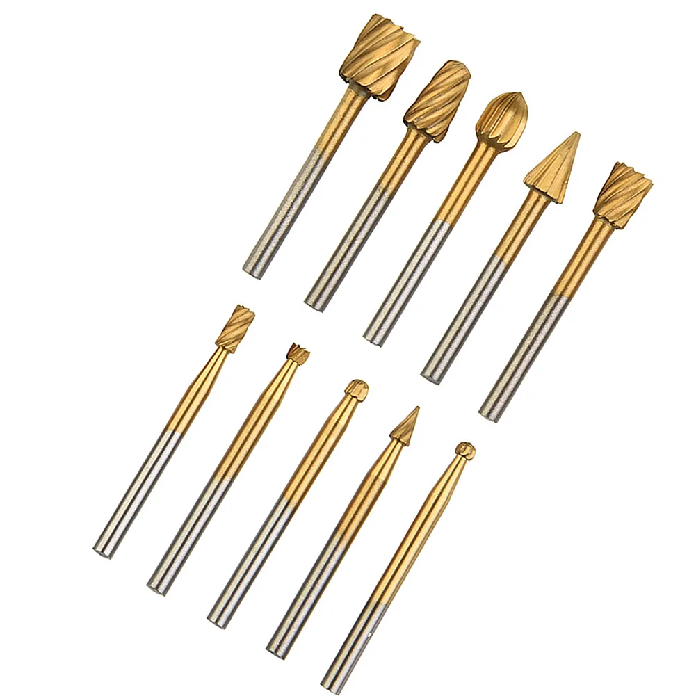 10pcs Set HSS Router Grinding Bit Burr Set For Engraving Wood Rotary Simple Tool For Wood Carving Root Carving Olive Pits Tool
10pcs Set HSS Router Grinding Bit Burr Set For Engraving Wood Rotary Simple Tool For Wood Carving Root Carving Olive Pits Tool