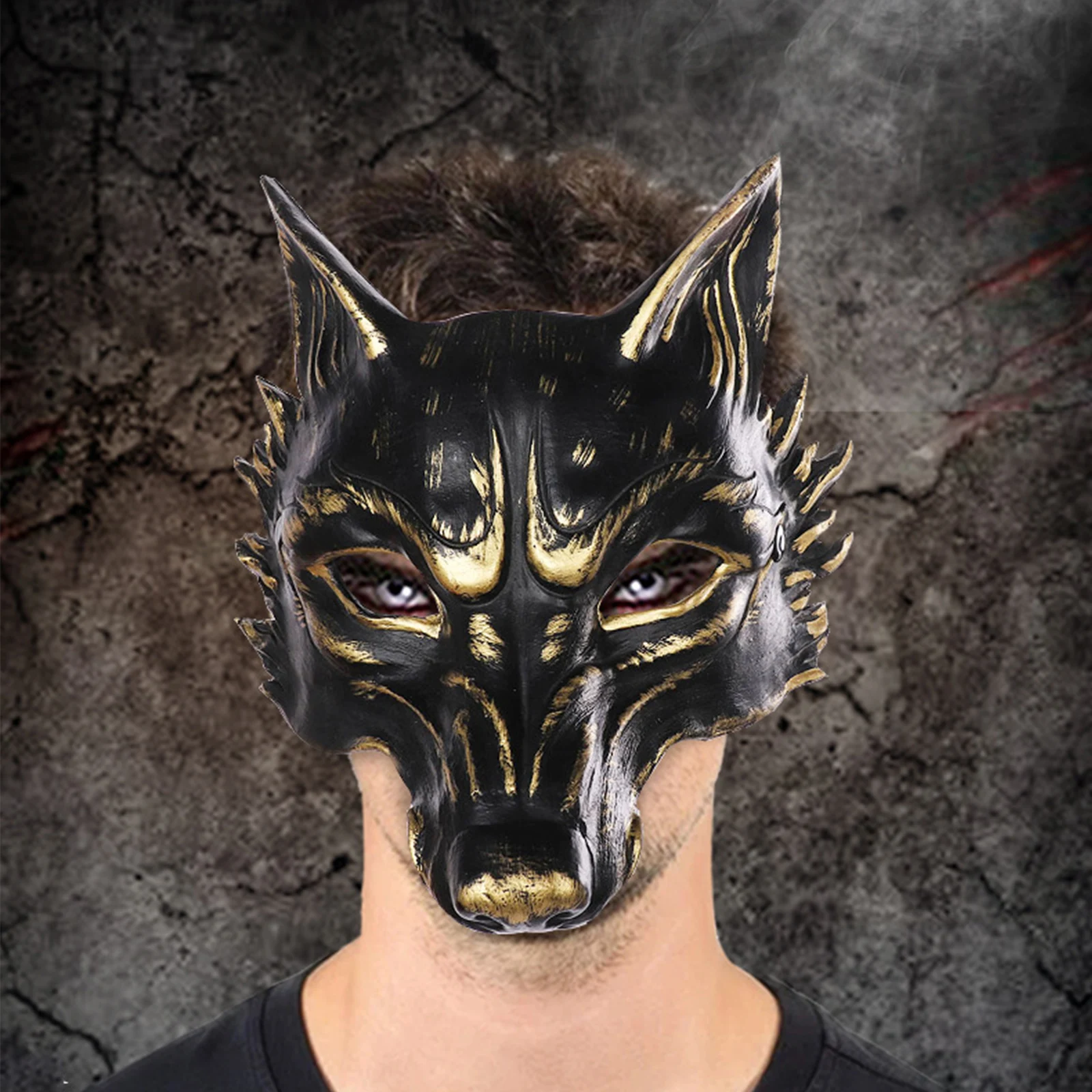

3D маска волка на Хэллоуин, маски для вечерние, косплей, ужас, волк, реальные маски для вечевечерние, карнавал волка, ролевые игры, игрушки для ...