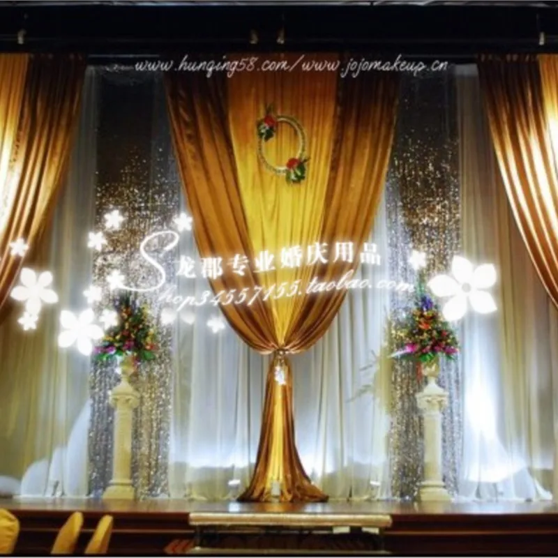 Ice Silk Elegant Gold Wedding Backdrop 3m*6m Wedding Supplies Curtain Wedding Decorations
Ice Silk Elegant Gold Wedding Backdrop 3m*6m Wedding Supplies Curtain Wedding Decorations