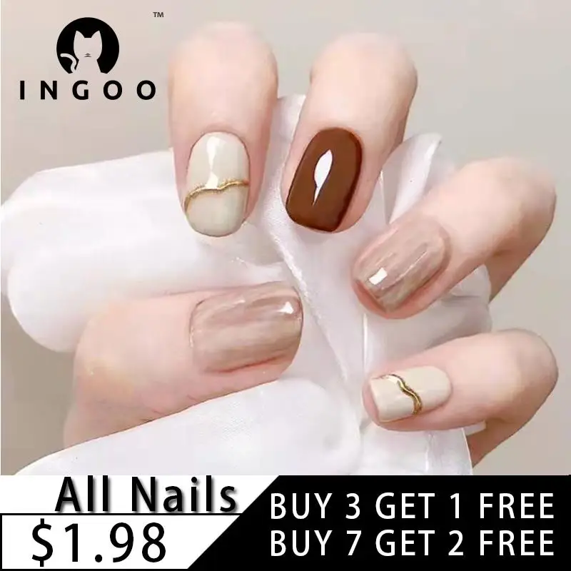 24Pcs Reusable Stick-on Nails Acrylic Full Cover Press On Coffin Nails Tips Art Artificial Detachable Marble pattern Fake Nails
24Pcs Reusable Stick-on Nails Acrylic Full Cover Press On Coffin Nails Tips Art Artificial Detachable Marble pattern Fake Nails