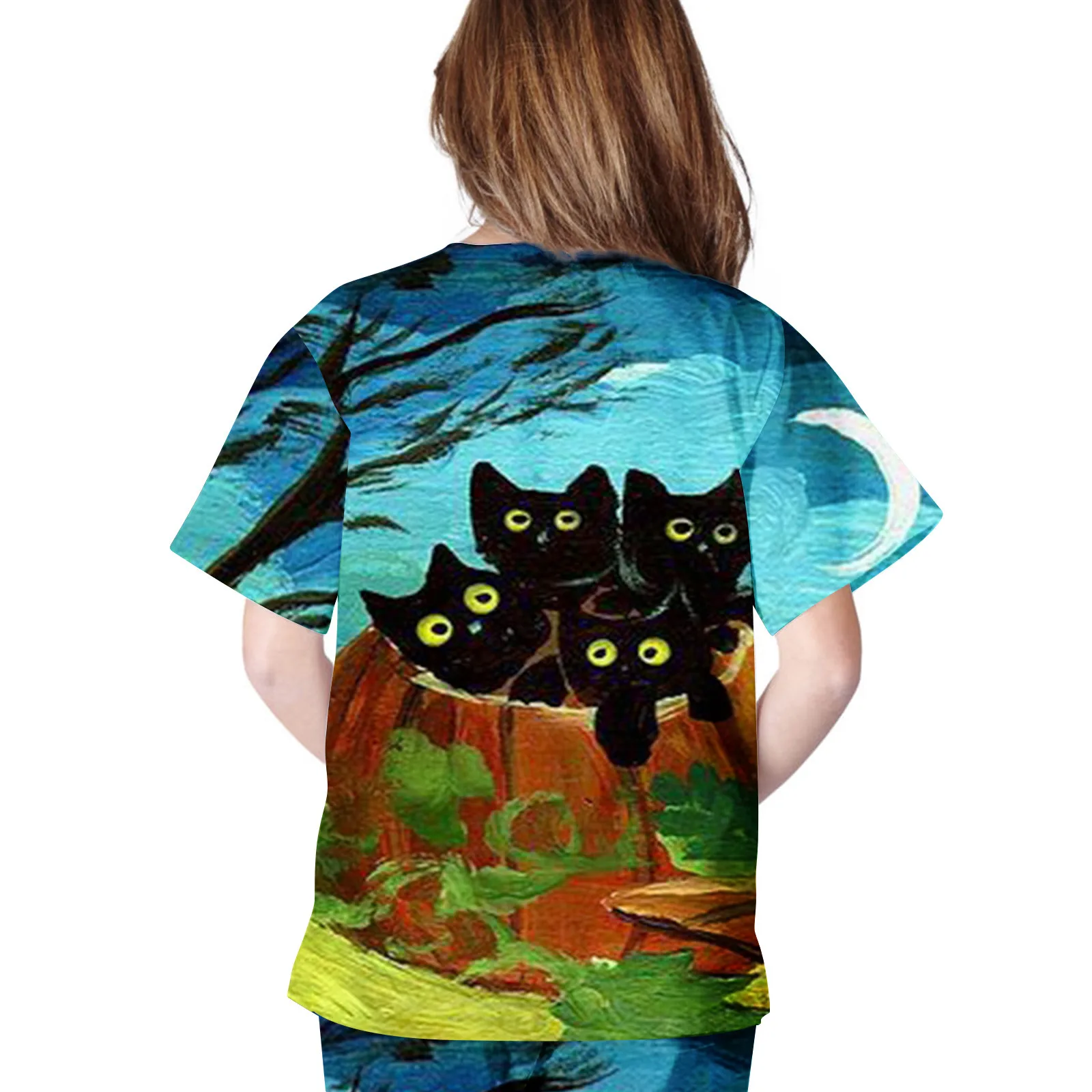 Женские Модные топы с принтом, V-образным вырезом и карманами, Рабочие свободные футболки с V-образным вырезом для женщин и дочери, футболка 
Женские Модные топы с принтом, V-образным вырезом и карманами, Рабочие свободные футболки с V-образным вырезом для женщин и дочери, футболка