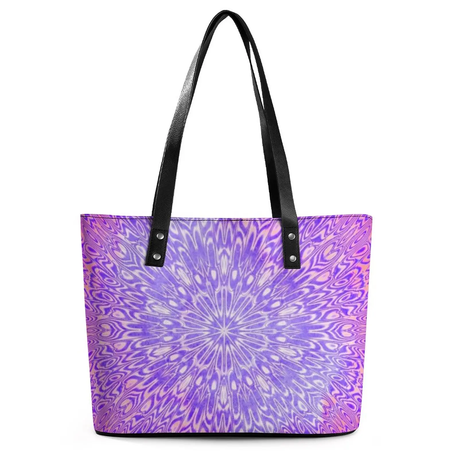 Женская сумка-тоут с принтом мандалы, элегантная пляжная сумка-тоут с верхней ручкой 
Женская сумка-тоут с принтом мандалы, элегантная пляжная сумка-тоут с верхней ручкой