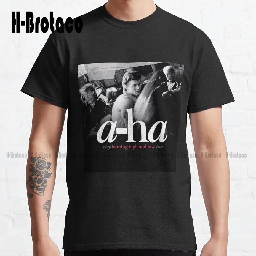 Hunting High Ha A-Ha Low Hunting Low Classic T-Shirt Dad Shirts For Men Harajuku Streetwear Custom Gift Xs-5Xl Breathable Cotton
Hunting High Ha A-Ha Low Hunting Low Classic T-Shirt Dad Shirts For Men Harajuku Streetwear Custom Gift Xs-5Xl Breathable Cotton