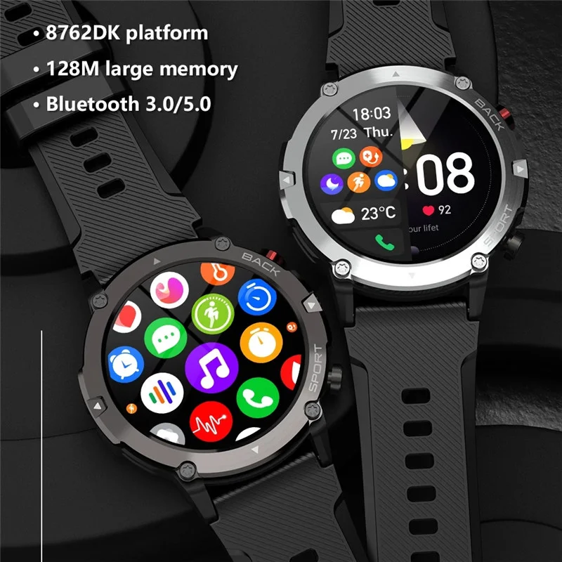 Smart Watch C21 Men Outdoor Sport 1.32" Large Screen Wristwatch Fitness Tracker Bluetooth Call Health Monitor Smartwatch
Smart Watch C21 Men Outdoor Sport 1.32" Large Screen Wristwatch Fitness Tracker Bluetooth Call Health Monitor Smartwatch