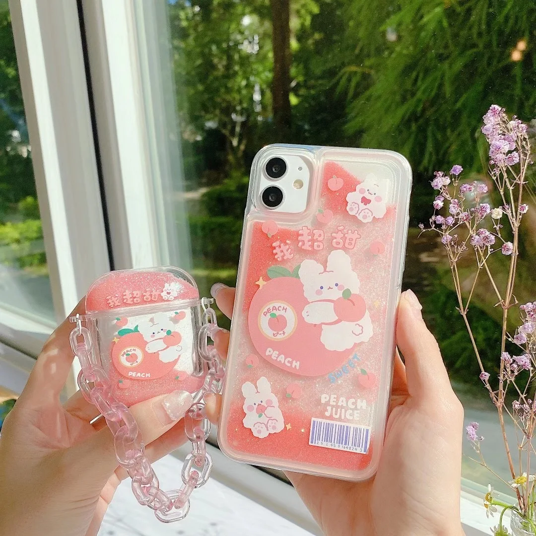Fashion Glitter Dynamic Liquid Phone Case for IPhone 13 12 11 Pro 7 8 Plus X XR XS MAX Quicksand Bear Cat Cover for AirPods 2pro
Fashion Glitter Dynamic Liquid Phone Case for IPhone 13 12 11 Pro 7 8 Plus X XR XS MAX Quicksand Bear Cat Cover for AirPods 2pro
