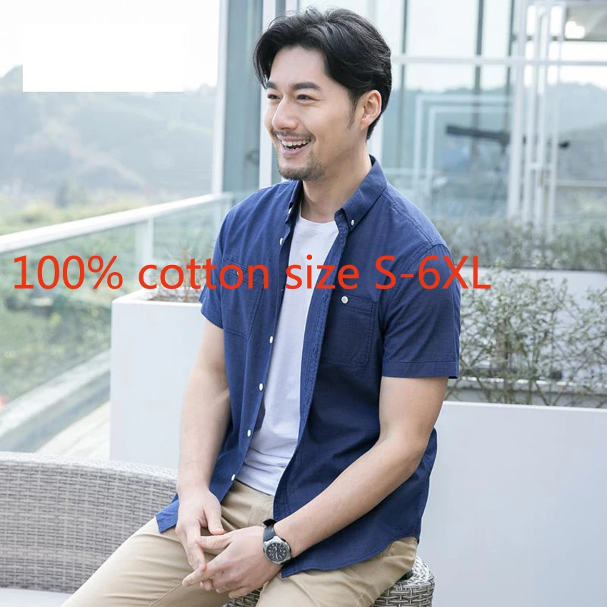New Arrival Fashion High Quality Spring Summer Plaid Men Short Sleeve 100% Pure Cotton Casual Shirts Plus Size S M L XL 2XL-6XL
New Arrival Fashion High Quality Spring Summer Plaid Men Short Sleeve 100% Pure Cotton Casual Shirts Plus Size S M L XL 2XL-6XL