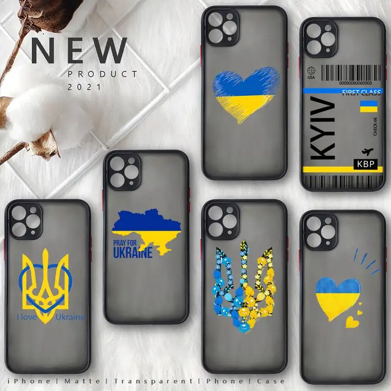 Ukraine Map Flag Love Heart Pattern Phone Case matte transparent For iphone 14 11 12 13 plus mini x xs xr pro max cover
Ukraine Map Flag Love Heart Pattern Phone Case matte transparent For iphone 14 11 12 13 plus mini x xs xr pro max cover