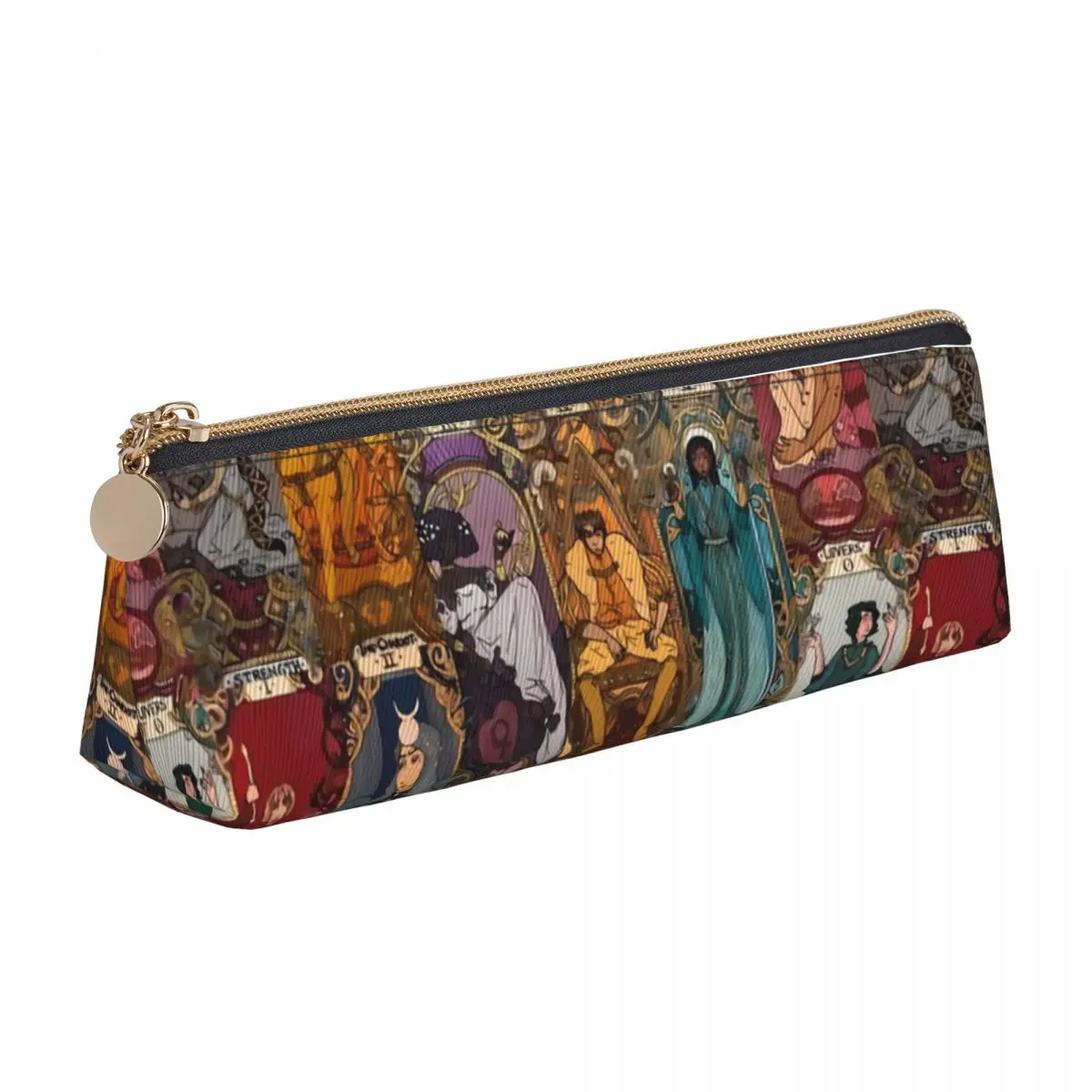 Tarot Card Triangle Pencil Case Vintage Print College Large Capacity Zipper Pencil Box Teenager Vintage Leather Pen Organizer
Tarot Card Triangle Pencil Case Vintage Print College Large Capacity Zipper Pencil Box Teenager Vintage Leather Pen Organizer