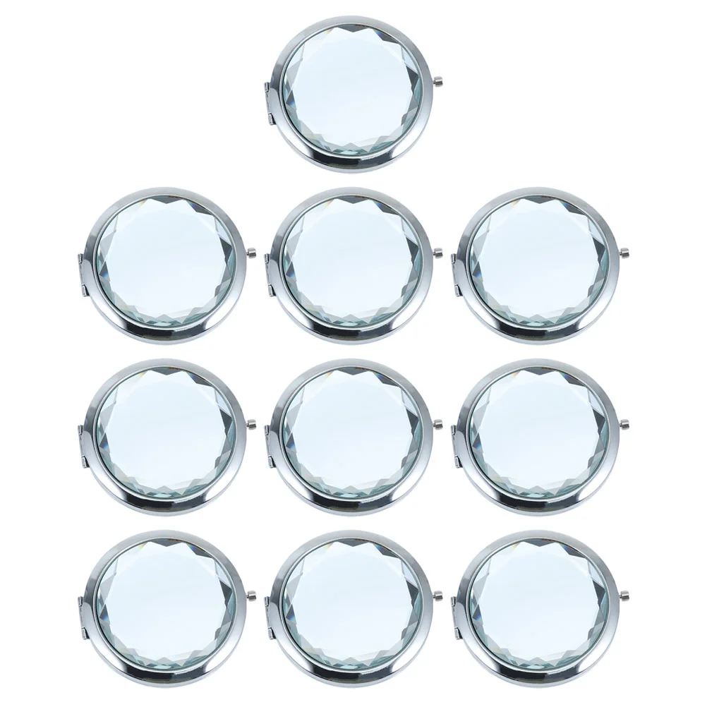 10 Pcs Metal Wallet Women Folding Vanity Mirror Handheld Compact Double Side Makeup White Small Pocket Travel
10 Pcs Metal Wallet Women Folding Vanity Mirror Handheld Compact Double Side Makeup White Small Pocket Travel