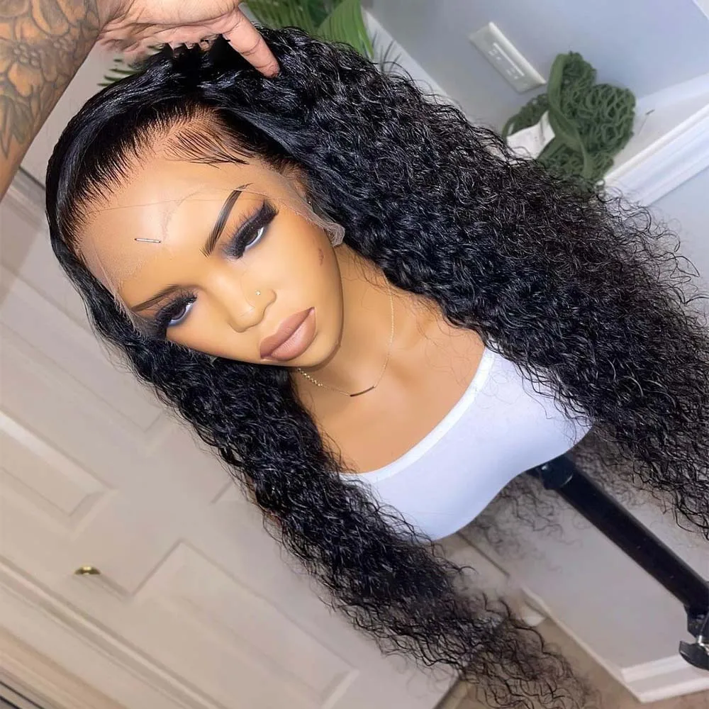 Natural Black 26"Long Soft Preplucked Glueless 180Density Kinky Curly Deep Part Lace Front Wig For Women BabyHair Daily Cosplay
Natural Black 26"Long Soft Preplucked Glueless 180Density Kinky Curly Deep Part Lace Front Wig For Women BabyHair Daily Cosplay