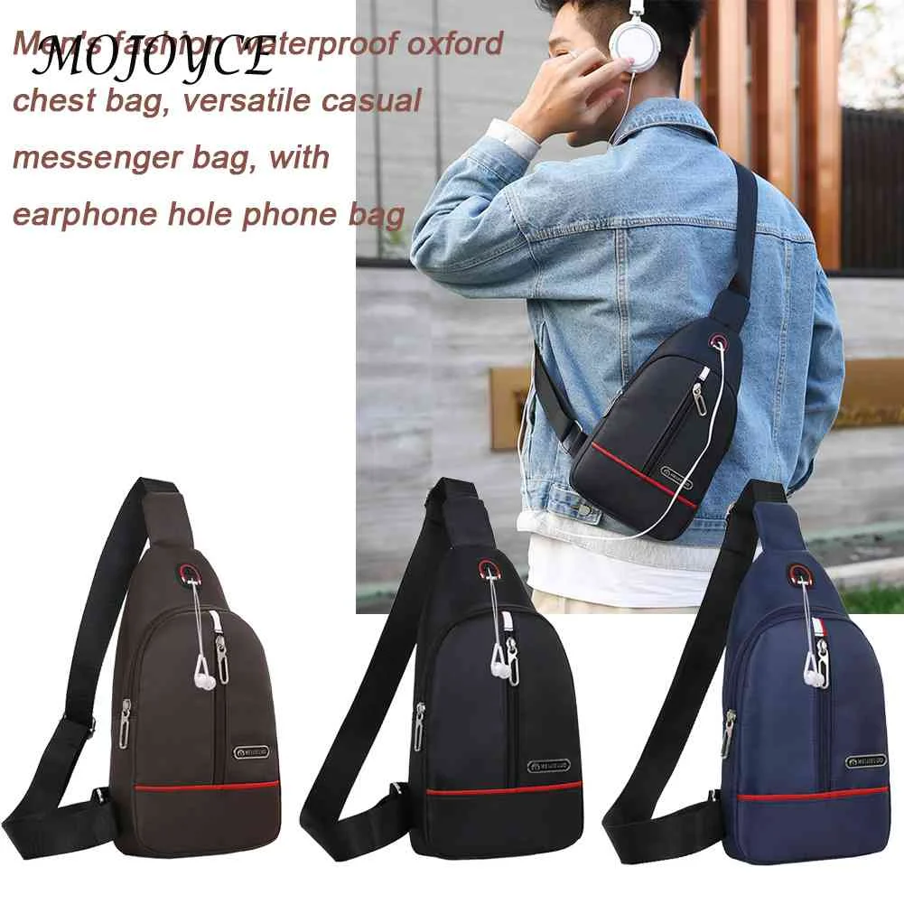 Oxford Woven Shoulder Chest Handbags Men Outdoor Solid Color Crossbody with Headphone Hole Waterproof Messenger Bag
Oxford Woven Shoulder Chest Handbags Men Outdoor Solid Color Crossbody with Headphone Hole Waterproof Messenger Bag