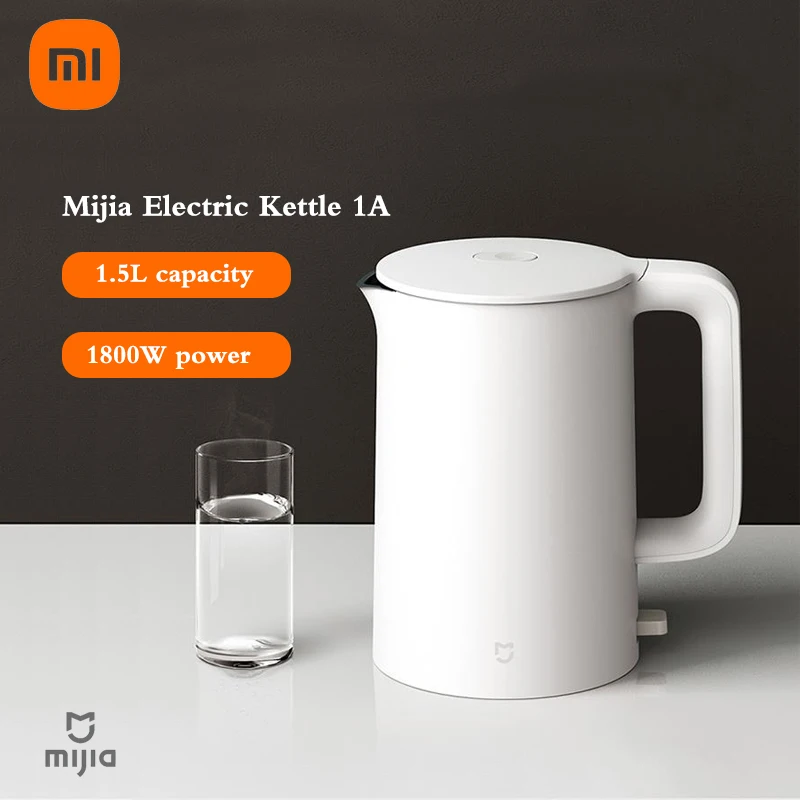 XIAOMI MIJIA Smart Electric Water Kettle 1A Thermostatic Fast boiling stainless teapot Mihome App Control Anti-Overheat Kettle
XIAOMI MIJIA Smart Electric Water Kettle 1A Thermostatic Fast boiling stainless teapot Mihome App Control Anti-Overheat Kettle