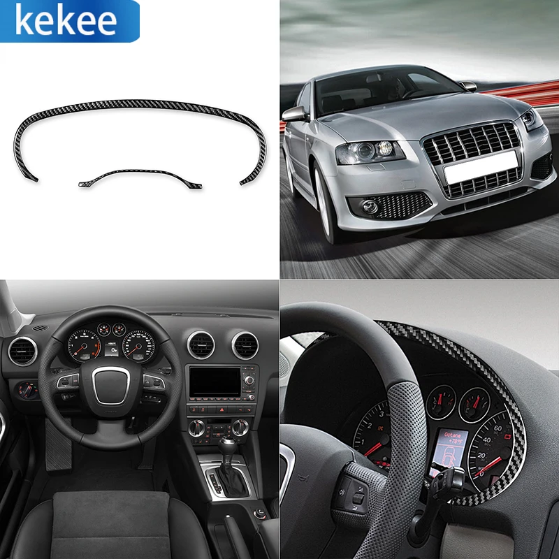 Car Speedometer Frame Surround Trim Cover Dashboard Real Carbon Fiber Sticker Car Accessories For Audi A3 S3 8P 2006 2007 
Car Speedometer Frame Surround Trim Cover Dashboard Real Carbon Fiber Sticker Car Accessories For Audi A3 S3 8P 2006 2007