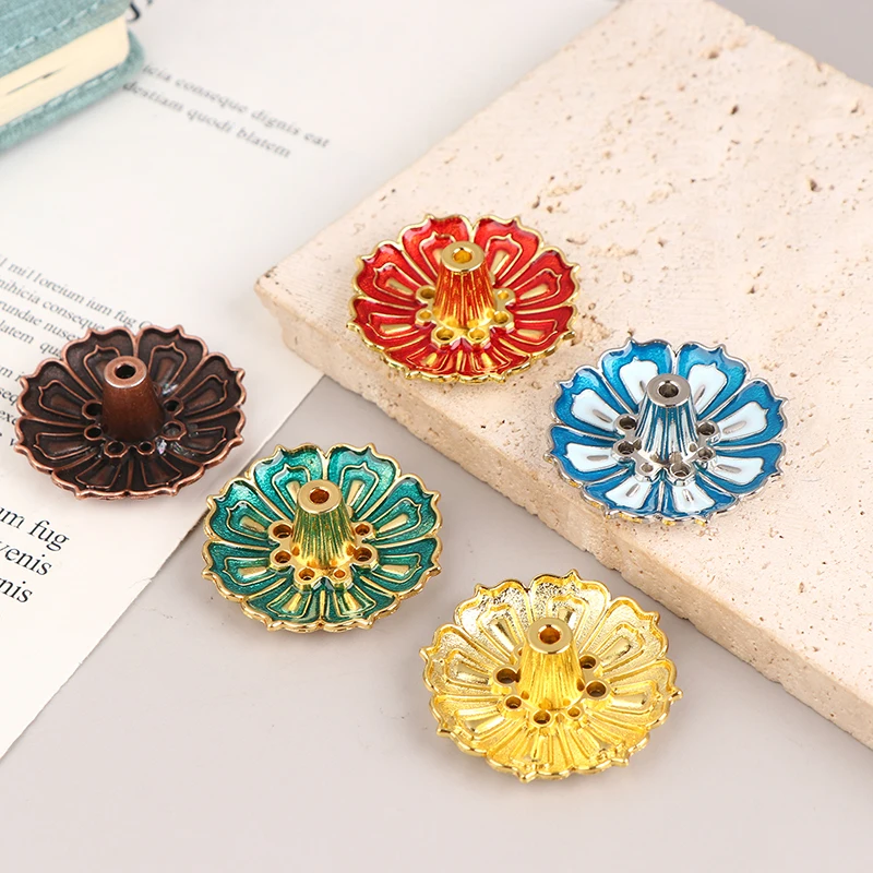 1Pc Lotus Alloy Incense Burner Stick Holder Home Buddhism Line Incense Plate Sandalwood Coil Base Delicate Temples Home Decor
1Pc Lotus Alloy Incense Burner Stick Holder Home Buddhism Line Incense Plate Sandalwood Coil Base Delicate Temples Home Decor