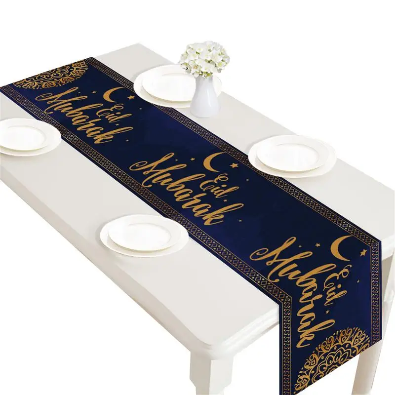 Eid Mubarak Table Runner Happy Ramadan Al-Adha Iftar Fitr Muslim Islamic Kareem Family Friend Dinner Party Home Decoration Gift
Eid Mubarak Table Runner Happy Ramadan Al-Adha Iftar Fitr Muslim Islamic Kareem Family Friend Dinner Party Home Decoration Gift