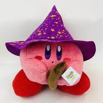 Anime Game Magic Wizard Kirby Plush Toy Doll Pillow Kawaii Japanese Sofa Stuffed Dolls Room Decoration Gifts Toys For Children