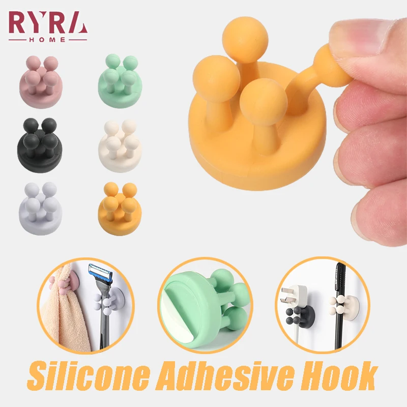 Multi-Function Silicone Hook Self Adhesive Waterproof Punch-Free Toothbrush Holders Towel Rack Bathroom Kitchen Storage Hook
Multi-Function Silicone Hook Self Adhesive Waterproof Punch-Free Toothbrush Holders Towel Rack Bathroom Kitchen Storage Hook