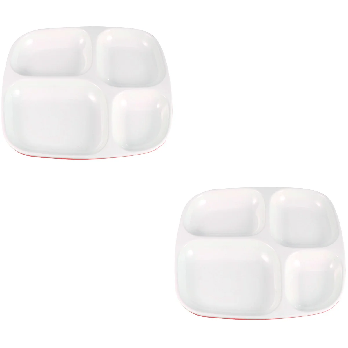 2pcs 4 Grid Separating Dish Divided Compartments Plate Anti-fall Rice Tray Practical Tableware for Home Restaurant (Red and
2pcs 4 Grid Separating Dish Divided Compartments Plate Anti-fall Rice Tray Practical Tableware for Home Restaurant (Red and