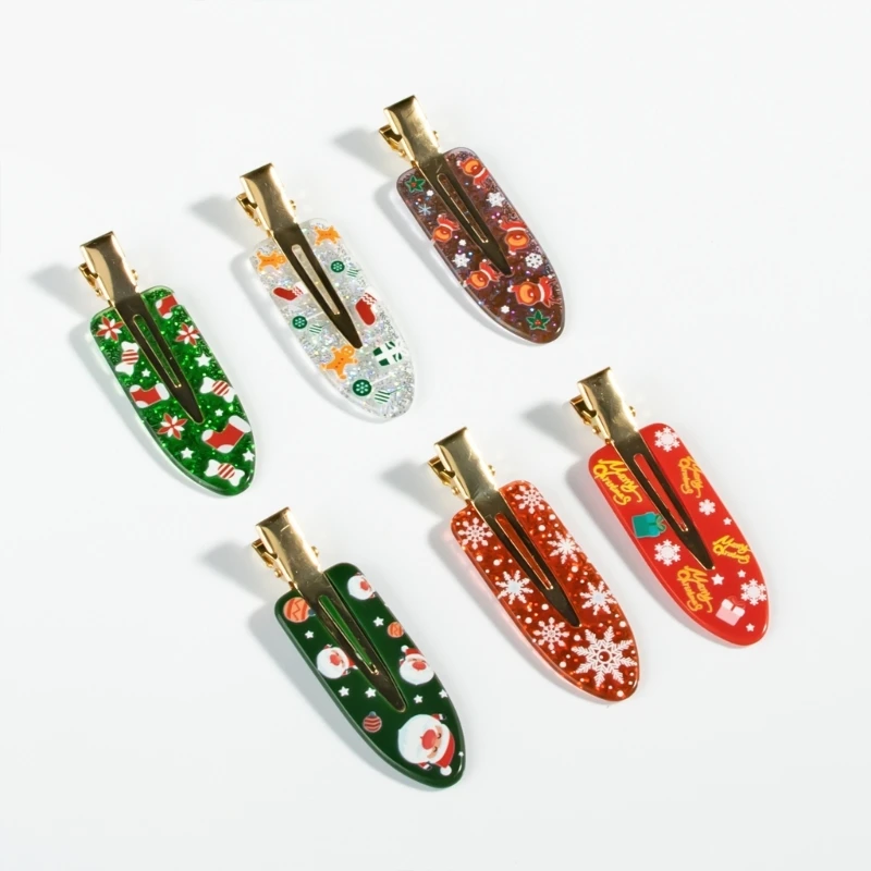 Christmas Tree No Crease Mistletoe Hair Clip Glitter Hairpin for Women Girls Ladies New Year Hair Clip Holiday Headwear 
Christmas Tree No Crease Mistletoe Hair Clip Glitter Hairpin for Women Girls Ladies New Year Hair Clip Holiday Headwear