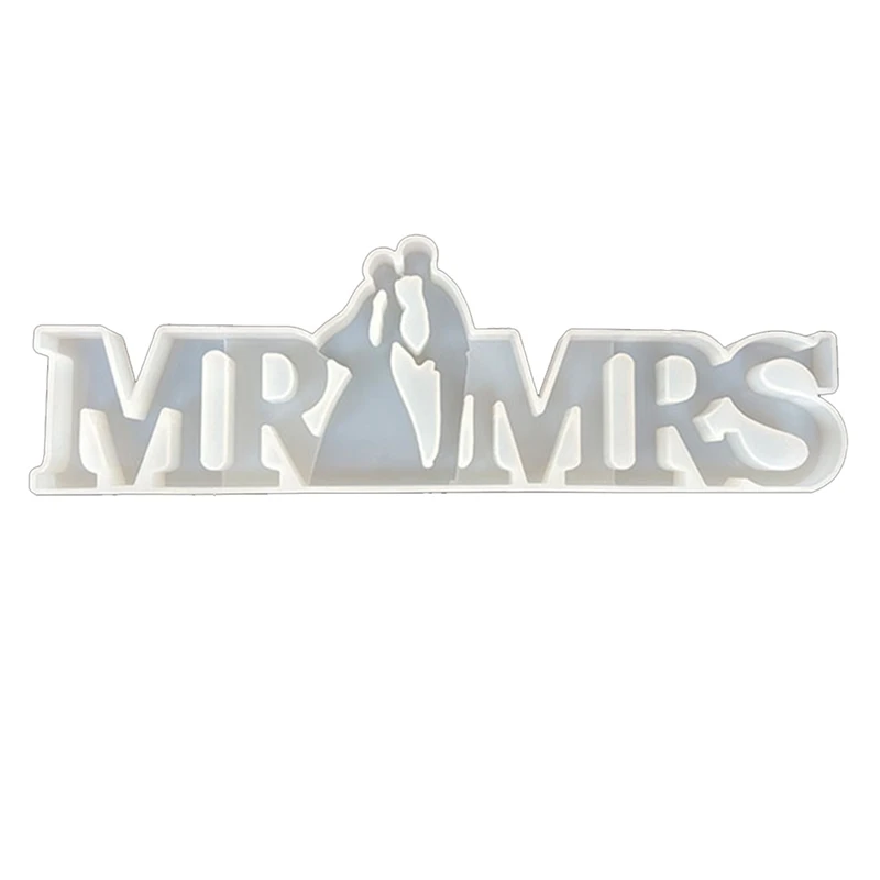 DIY Crystal Epoxy Resin Mold MR&MRS Wedding Props Bride And Groom Wedding Decoration Supplies Silicone Mold
DIY Crystal Epoxy Resin Mold MR&MRS Wedding Props Bride And Groom Wedding Decoration Supplies Silicone Mold