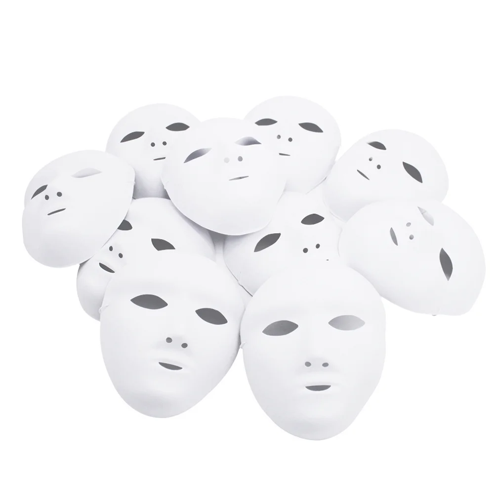 12 Pcs The Mask Full Face Cosplay White Party Funny Blank Masks Halloween Men Women
12 Pcs The Mask Full Face Cosplay White Party Funny Blank Masks Halloween Men Women