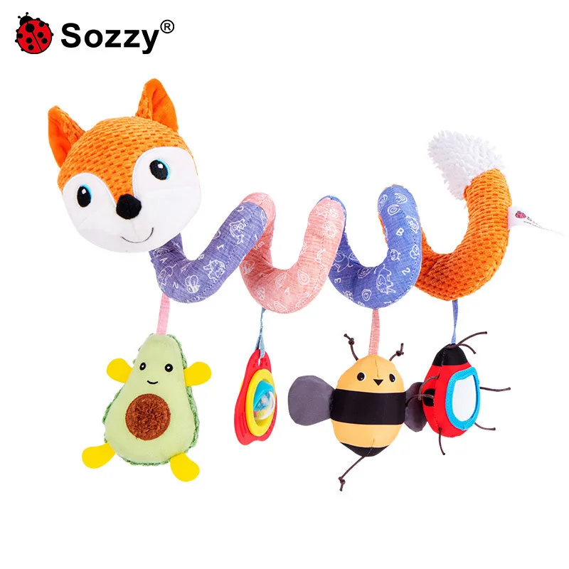Sozzy Baby Развивающие игрушки-погремушки спиральная кроватка для малышей, Колокольчик для малышей, детская коляска, подвесная игрушка в виде лисы, слона
Sozzy Baby Развивающие игрушки-погремушки спиральная кроватка для малышей, Колокольчик для малышей, детская коляска, подвесная игрушка в виде лисы, слона