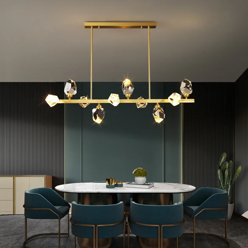 Dining Room Chandelier Copper Light Luxury Bar Long Chandelier Crystal Chandelier Modern Minimalist Loft Lighting Dining Room
Dining Room Chandelier Copper Light Luxury Bar Long Chandelier Crystal Chandelier Modern Minimalist Loft Lighting Dining Room