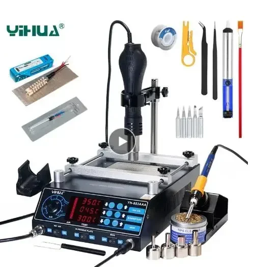 YIHUA 853AAA Многофункциональная паяльная станция 
YIHUA 853AAA Многофункциональная паяльная станция