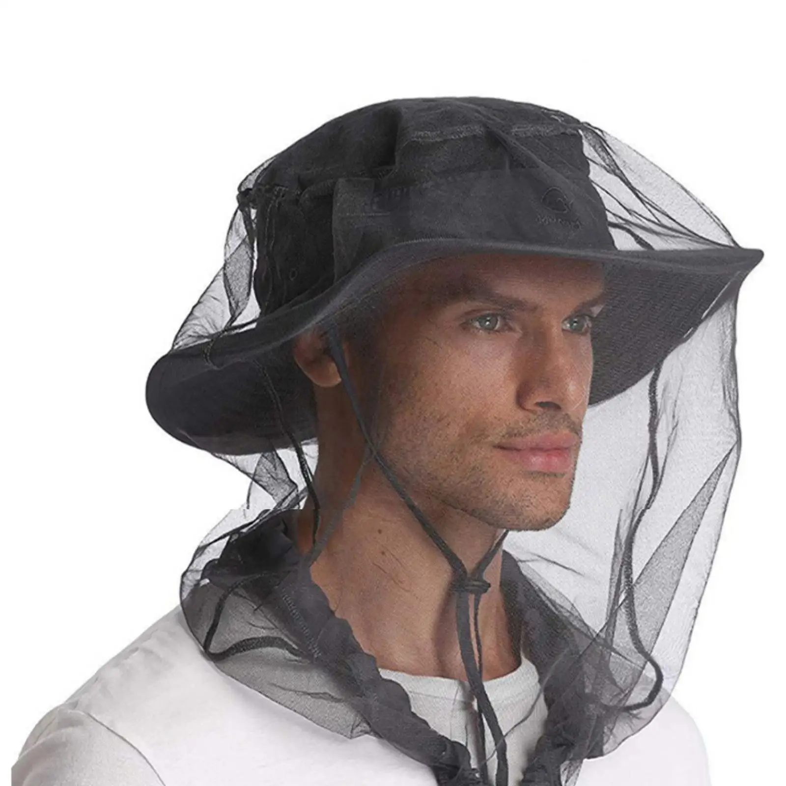 

Outdoor Fishing Bee Bite Hat Mesh Cover Mosquito Insect Hat Fishing Mesh Net Face 1pc Travel Bug Camping Protector P8r4