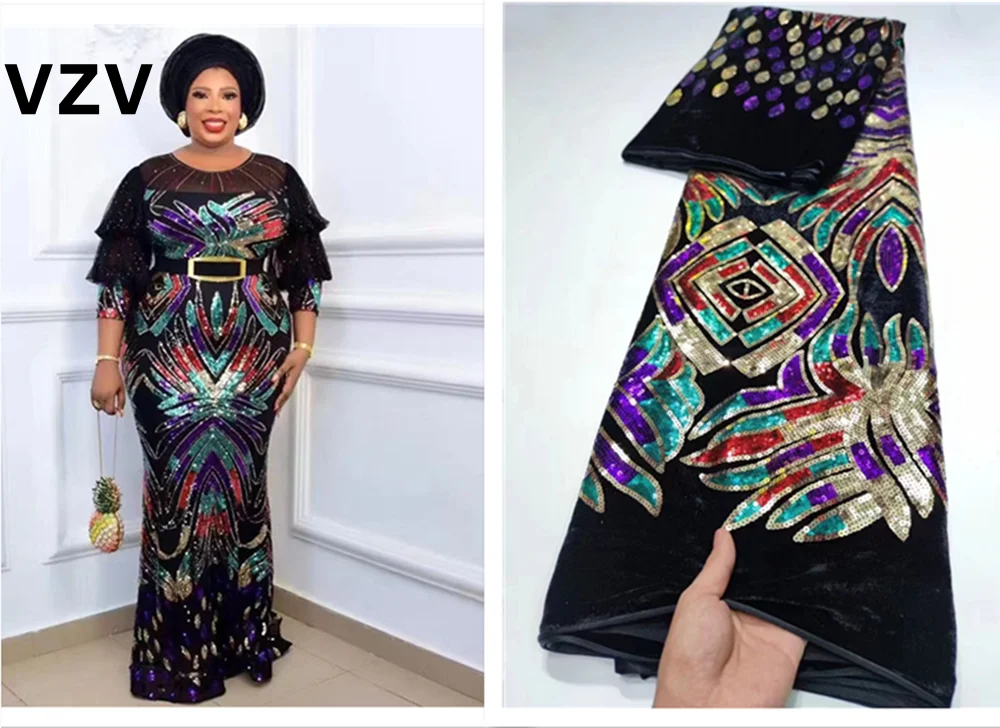 African Velvet Lace Fabric 2020 High Quality Sequins With Velvet Lace Fabric Embroidery French Lace For Nigeria Wedding Dress
African Velvet Lace Fabric 2020 High Quality Sequins With Velvet Lace Fabric Embroidery French Lace For Nigeria Wedding Dress