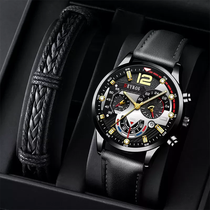 2022 Fashion Mens Watches Luxury Business Quartz Wristwatch Calendar Date Luminous Clock Male Casual Sports Leather Watch
2022 Fashion Mens Watches Luxury Business Quartz Wristwatch Calendar Date Luminous Clock Male Casual Sports Leather Watch