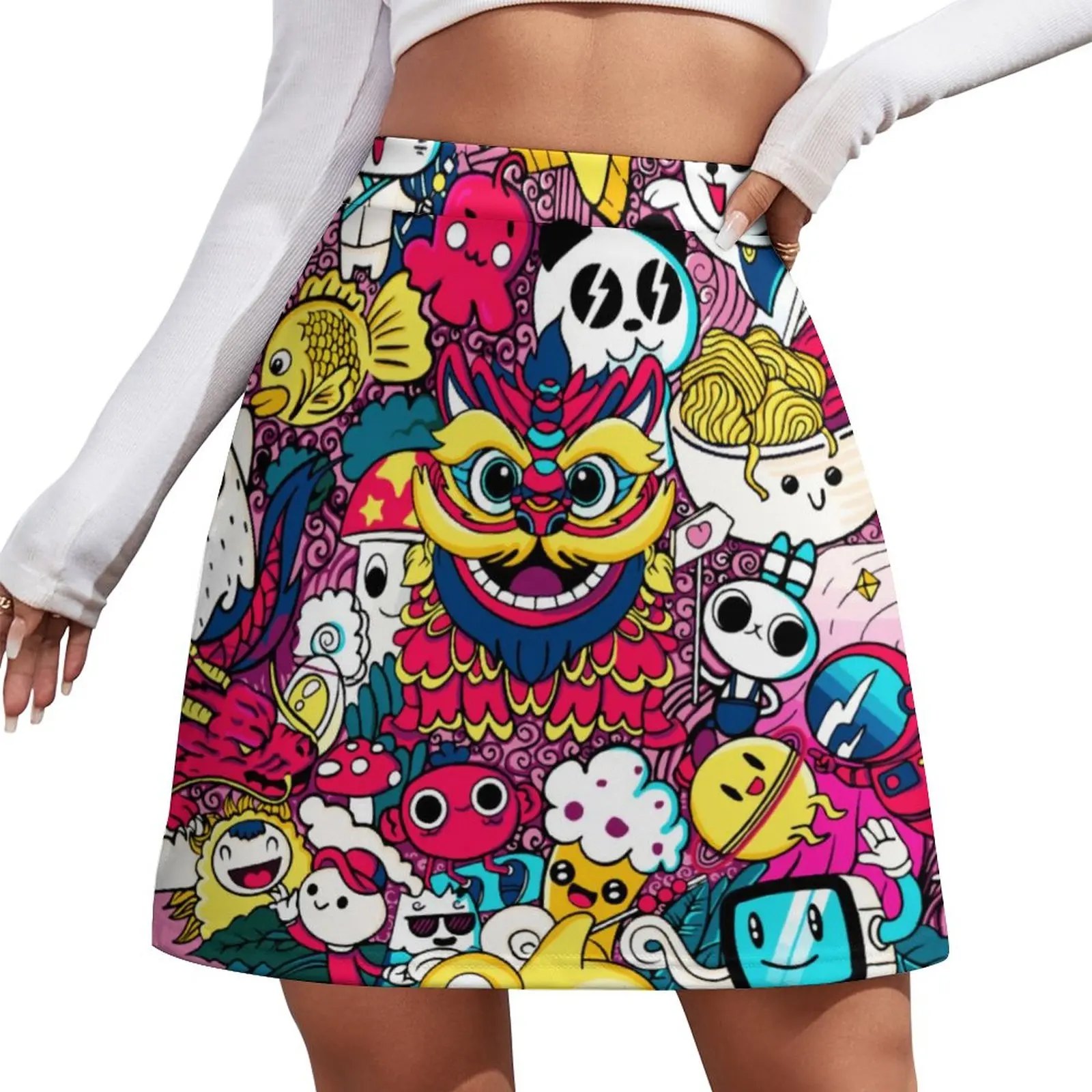 Japanese Anime Skirt Doodle Art Print Elegant Mini Skirts Summer High Waist Graphic Street Fashion Casual Skirt Big Size
Japanese Anime Skirt Doodle Art Print Elegant Mini Skirts Summer High Waist Graphic Street Fashion Casual Skirt Big Size