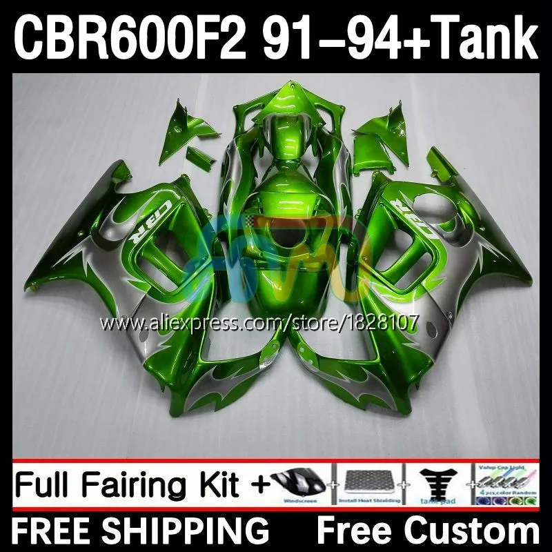 Body +Tank For HONDA CBR600 CBR 600F2 600 F2 FS 20No.321 CBR600F2 91 92 93 94 CBR600FS 1991 1992 1993 1994 Green Silvery Fairing
Body +Tank For HONDA CBR600 CBR 600F2 600 F2 FS 20No.321 CBR600F2 91 92 93 94 CBR600FS 1991 1992 1993 1994 Green Silvery Fairing
