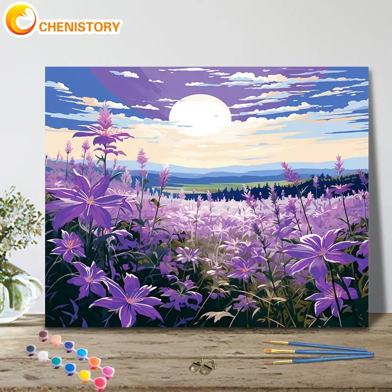 CHENISTORY Pictures By Numbers Purple Flower HandPainted Kits Drawing Canvas Oil Painting By Numbers Home Decoration DIY Gift
CHENISTORY Pictures By Numbers Purple Flower HandPainted Kits Drawing Canvas Oil Painting By Numbers Home Decoration DIY Gift
