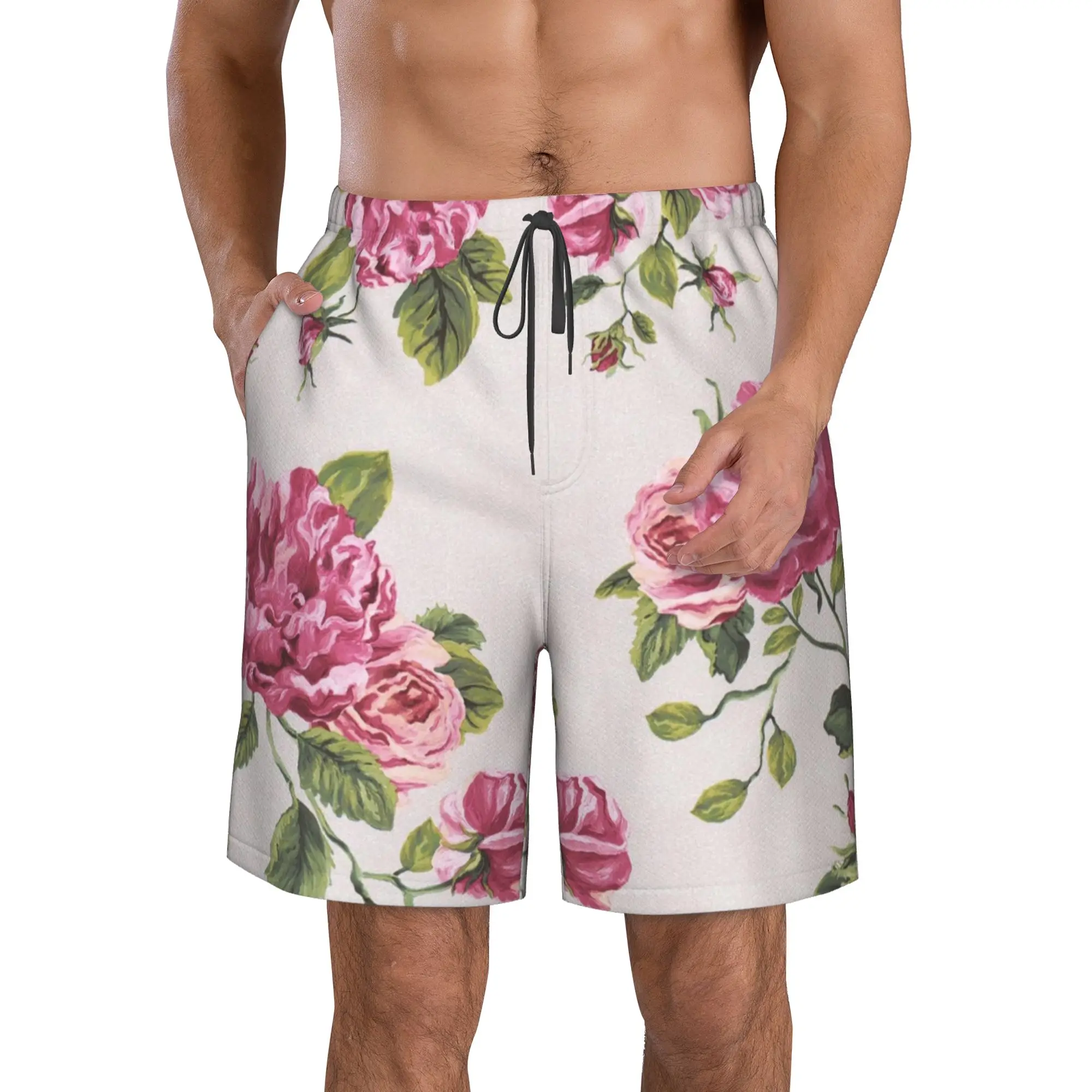Pink Rose Swim Trunks Men Quick Dry Swim Shorts Stretch Water Beach Shorts with Compression Liner Zipper Pocket S
Pink Rose Swim Trunks Men Quick Dry Swim Shorts Stretch Water Beach Shorts with Compression Liner Zipper Pocket S