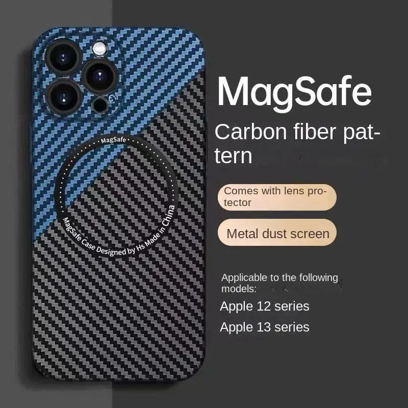 Магнитный чехол YurKem из углеродного волокна для Magsafe IPhone 11 12 13 14 Pro Max 14 Plus Mac, безопасный Чехол для беспроводной зарядки
Магнитный чехол YurKem из углеродного волокна для Magsafe IPhone 11 12 13 14 Pro Max 14 Plus Mac, безопасный Чехол для беспроводной зарядки