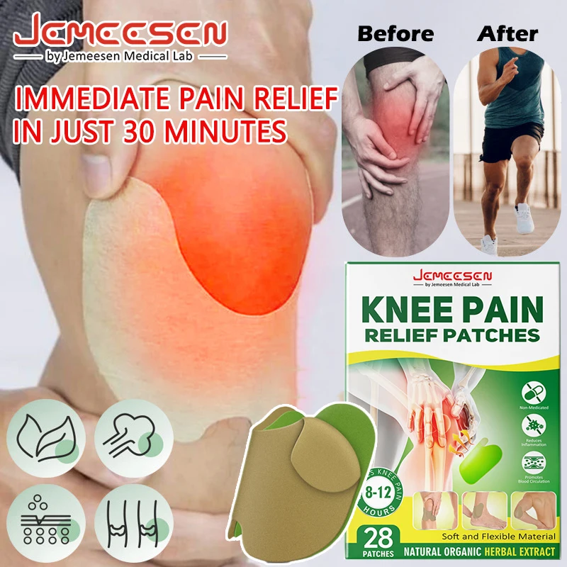 Jemeesen 28-280pcs Knee Pain Relief Patches Natural Herbal Plaster for Body Rheumatoid Arthritis Knee Joint Pain Health Care
Jemeesen 28-280pcs Knee Pain Relief Patches Natural Herbal Plaster for Body Rheumatoid Arthritis Knee Joint Pain Health Care