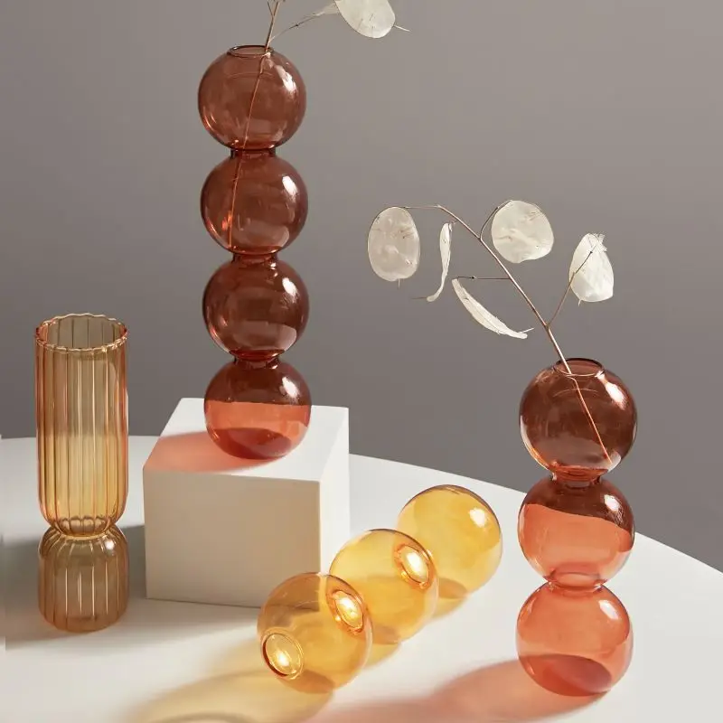 Colored Creative Glass Bubble Vase Flower Arrangement Hydroponic Table Ornaments Vase Decoration Home
Colored Creative Glass Bubble Vase Flower Arrangement Hydroponic Table Ornaments Vase Decoration Home